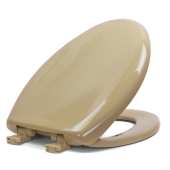 Bemis 1200SLOWT (Sand) Premium Plastic Soft-Close Elongated Toilet Seat Bemis